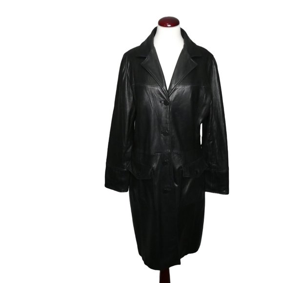 Jones New York Jackets & Blazers - Jones New York Leather Trench Coat